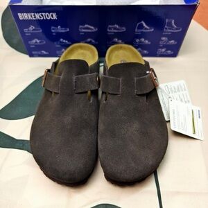🌟 Birkenstock Boston | Cork footbed and suede upper | New with tags